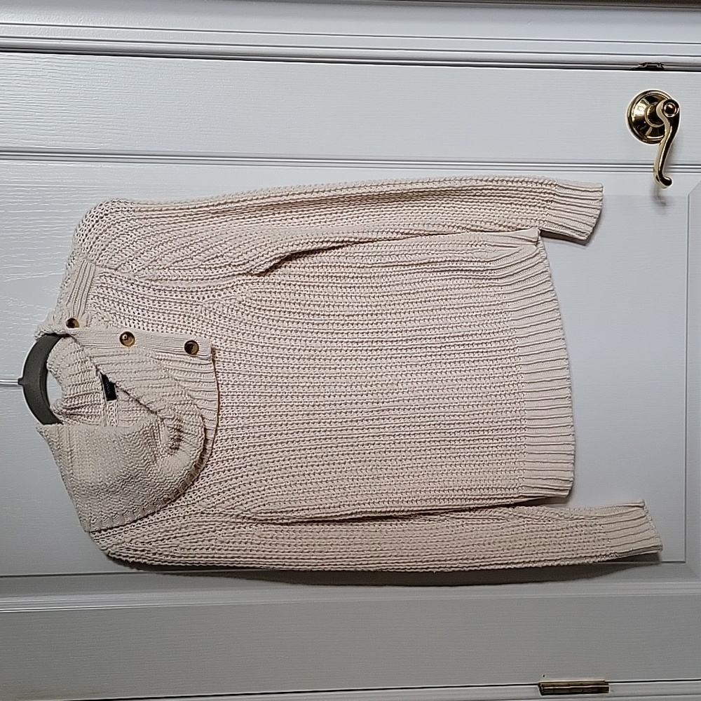 Banana Republic Cream Button Sweater